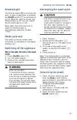 Preview for 37 page of Bosch SHV89PW53N Operating Instructions Manual