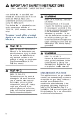 Preview for 6 page of Bosch SHX3AR7 UC Series Operating Instructions Manual