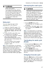 Preview for 27 page of Bosch SHX3AR7 UC Series Operating Instructions Manual