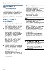 Preview for 72 page of Bosch SHX3AR7 UC Series Operating Instructions Manual