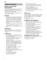 Preview for 4 page of Bosch SKS40E02GB Operating Instructions Manual