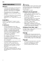 Preview for 4 page of Bosch SKS60E02GB Operating Instructions Manual