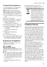 Предварительный просмотр 65 страницы Bosch SM SERIES User Manual