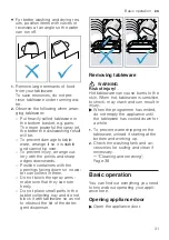 Предварительный просмотр 31 страницы Bosch SMH4HCX48E User Manual