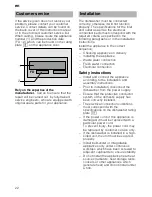 Предварительный просмотр 22 страницы Bosch SMI 65N15 Operating Instructions Manual