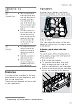 Предварительный просмотр 23 страницы Bosch SMI6HAS00X Information For Use