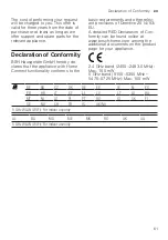 Предварительный просмотр 61 страницы Bosch SMI6HAS00X Information For Use