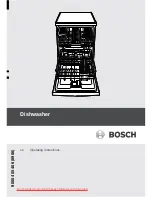 Bosch SMS 30E02 Operating Instructions Manual preview