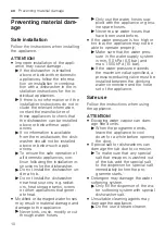 Preview for 10 page of Bosch SMS2HVW66G User Manual