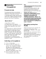 Preview for 21 page of Bosch SMS40A08GB Operating Instructions Manual