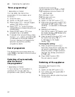 Preview for 22 page of Bosch SMS40A08GB Operating Instructions Manual