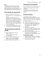 Preview for 23 page of Bosch SMS40A08GB Operating Instructions Manual