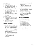 Preview for 37 page of Bosch SMS40A08GB Operating Instructions Manual