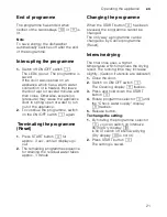 Preview for 21 page of Bosch SMS40T32GB Operating Instructions Manual