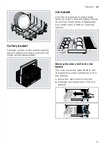 Предварительный просмотр 21 страницы Bosch SMS4HDW52E User Manual