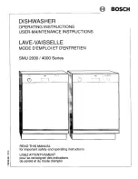 Bosch SMU 2000 Series Operating Instructions Manual предпросмотр