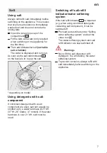 Preview for 7 page of Bosch SMV 65T00 Instructions For Use Manual