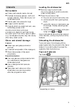 Preview for 9 page of Bosch SMV 65T00 Instructions For Use Manual