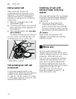 Preview for 10 page of Bosch SMV69T20GB Operating Instructions Manual