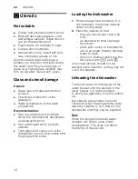 Preview for 12 page of Bosch SMV69T20GB Operating Instructions Manual