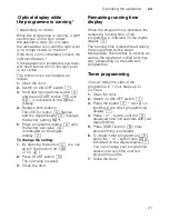 Preview for 21 page of Bosch SMV69T20GB Operating Instructions Manual