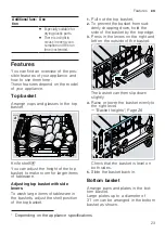 Предварительный просмотр 23 страницы Bosch SMV6ZDX49E User Manual