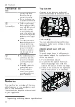 Предварительный просмотр 22 страницы Bosch SMV6ZDX49S User Manual