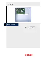 Bosch Solution 880 CC408 Quick Reference Manual preview