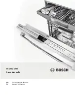 Bosch SPE53U5 UC Series Operating Instructions Manual preview