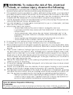 Preview for 5 page of Bosch SPE53U5 UC Series Operating Instructions Manual