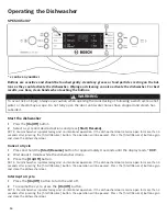 Preview for 16 page of Bosch SPE53U5 UC Series Operating Instructions Manual