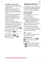 Preview for 21 page of Bosch SRV 55T03 Instructions For Use Manual