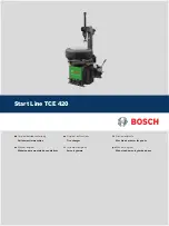 Bosch Start Line TCE 420 Original Instructions Manual preview