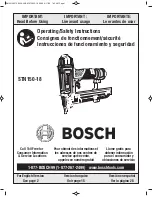 Bosch STN150-18 Operating/Safety Instructions Manual preview