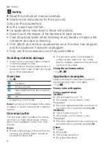 Preview for 8 page of Bosch Styline HomeProfessional MFQ4 Series User Manual