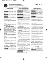 Preview for 1 page of Bosch T1657 Operating/Safety Instructions