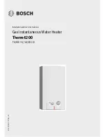 Предварительный просмотр 1 страницы Bosch T4200 11-2D Installation And User Instructions Manual