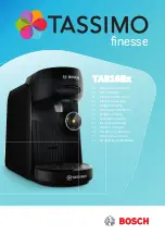 Bosch TASSIMO finesse TAS16B Series User Manual preview