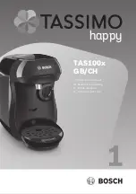 Preview for 1 page of Bosch Tassimo Happy TAS100 CH Series Instruction Manual