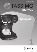 Bosch Tassimo My way TAS60 GB Series Instruction Manual preview