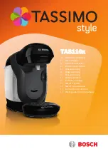 Bosch TASSIMO style TAS110 Series User Manual preview