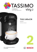 Bosch Tassimo Vivy 2 TAS 140 CN Series Instruction Manual preview