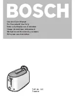 Preview for 1 page of Bosch TAT 46.. UC Use And Care Manual