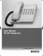 Preview for 1 page of Bosch TB 519 User Manual