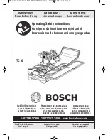 Bosch TC10 Operating/Safety Instructions Manual preview