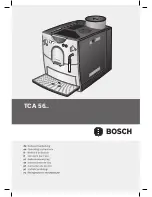 Bosch TCA 56 series Operating Instructions Manual preview