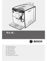 Bosch TCA 58 series Operator'S Manual preview