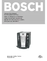 Preview for 1 page of Bosch TCA 6301 UC User And Care Manual