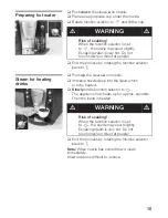 Preview for 15 page of Bosch TCA 6301 UC User And Care Manual