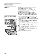 Предварительный просмотр 36 страницы Bosch TCA64 SERIES Operating Instructions Manual